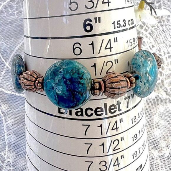 Vintage 90’s Agate Bead Bracelet - Picture 8 of 11